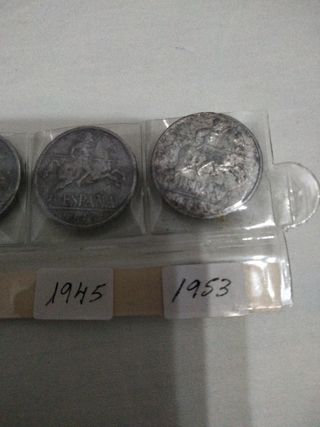 6 Monedas  dos de 5 céntimos cuanto de 10 céntimos