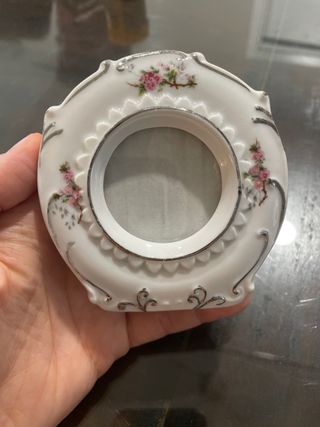 Porcelana: Marco, figura y plato