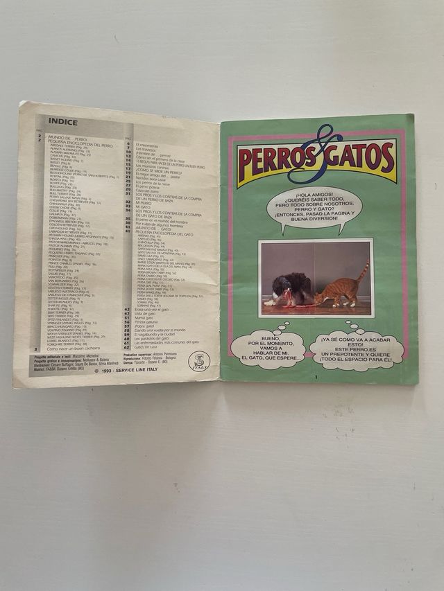 Album de cromos PERROS Y GATOS Completo