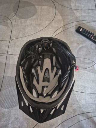 Casco bici niña rosa-negro