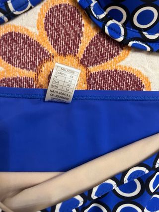 Bikini Nath azul blanco - Talla L