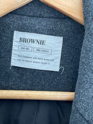 Abrigo BROWNIE gris - Talla XXS