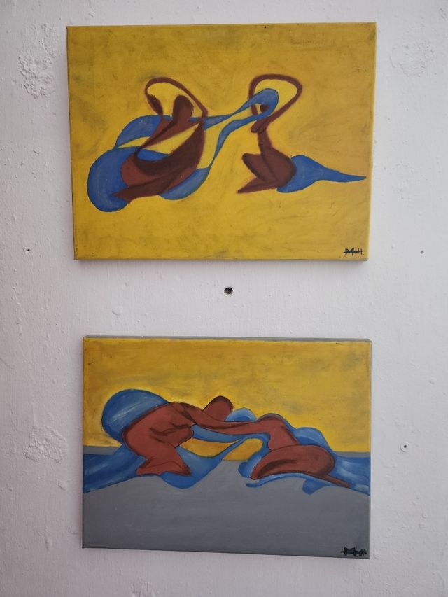 2 Cuadros Abstractos - Acrílico