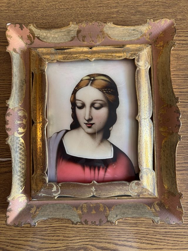 Quadro Madonna vintage illuminato