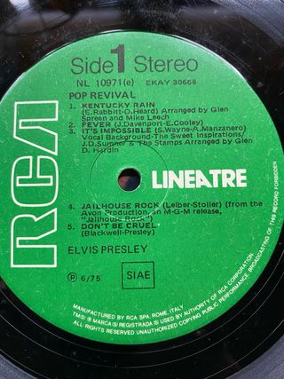 Elvis Presley - Solid Gold LP33