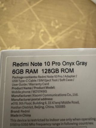 2 Xiaomis,Redmi Note 10 5G - 4GB+128GB Redmi 10 pr