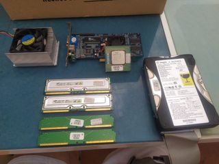 Componentes PC: RAM, gráfica procesador Pentium 4