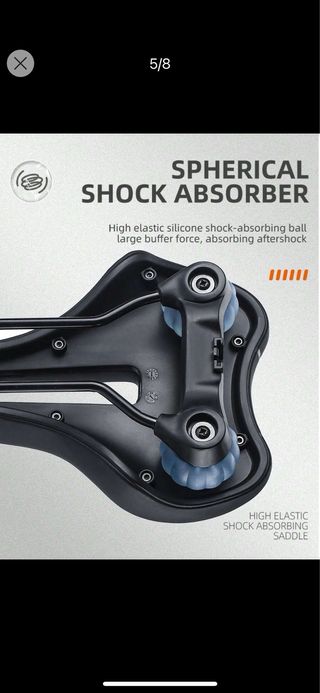 Sillín bici MTB cómodo amortiguado