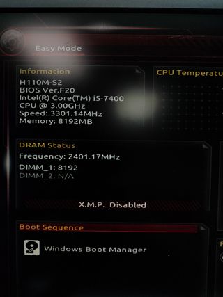 Placa base Gigabyte GA-H110M-S2 + i5-7400+8GB RAM 