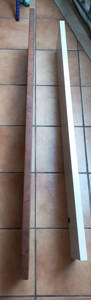 3 Estanterías de madera maciza
Blanca & Caoba