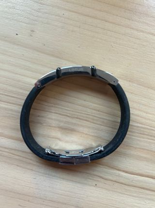 Pulsera Lotus Acero Negra