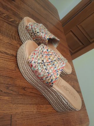 Sandalias Chambel multicolor plataforma