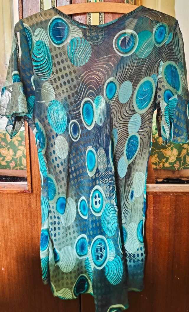 Camisola verde agua lentejuelas