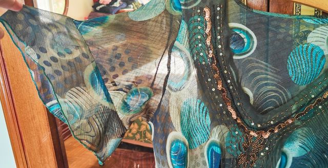 Camisola verde agua lentejuelas