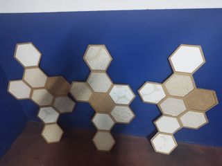 Panel hexagonal pared - Decoración