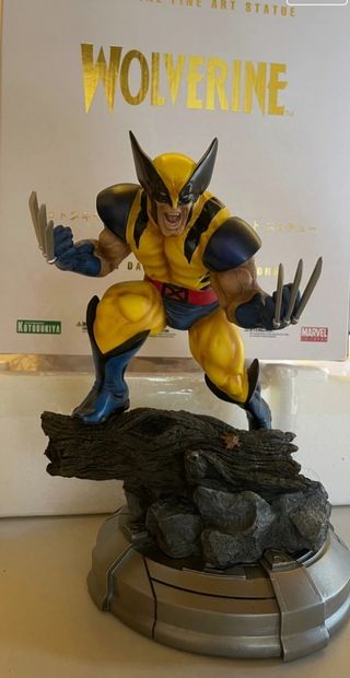 Estatua Wolverine Kotobukiya fine art yellow suit