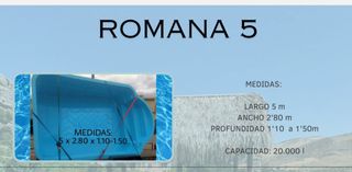 Piscina Romana 5 - 5x2,80m