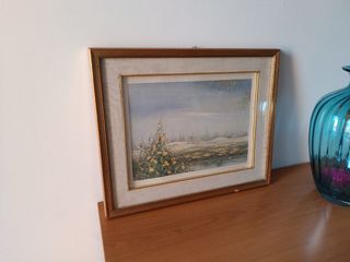 Quadro A. Martinelli paesaggio vintage