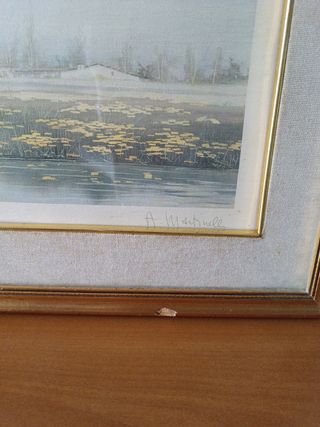 Quadro A. Martinelli paesaggio vintage