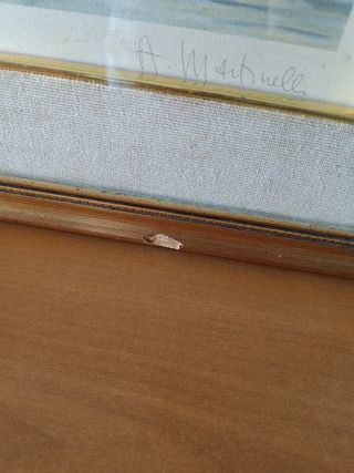 Quadro A. Martinelli paesaggio vintage