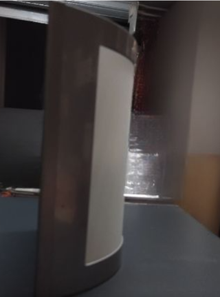 Applique da parete Quark - metallo, bianco-argento