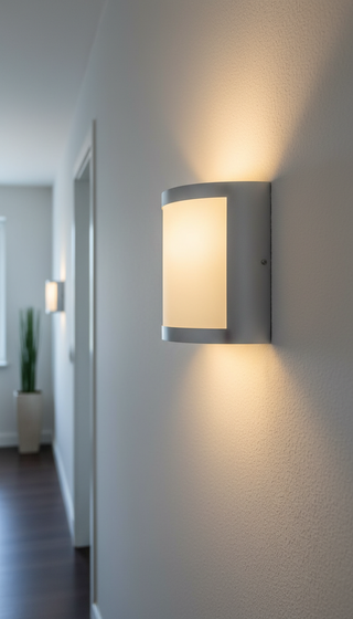 Applique da parete Quark - metallo, bianco-argento