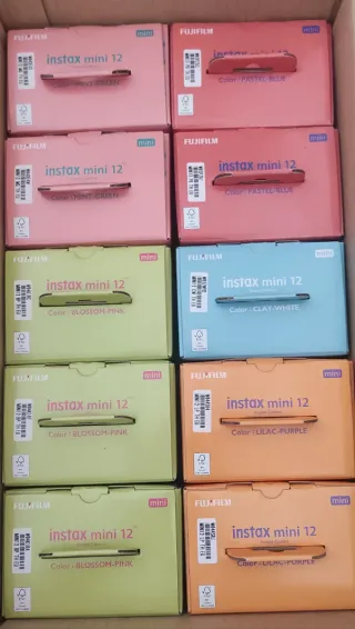 1 cámara fuji Instax Mini 12+3 pack instax mini 20
