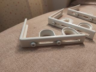 Soportes cortina Ikea - blancos