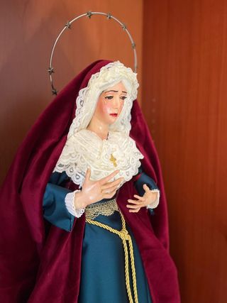 Virgen Dolorosa 80cm - Vestida