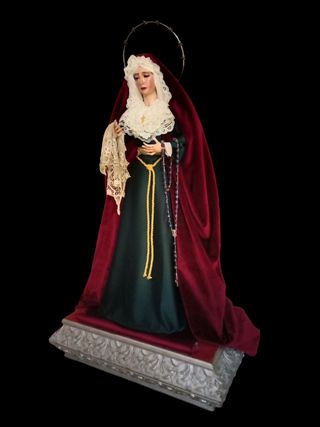 Virgen Dolorosa 80cm - Vestida