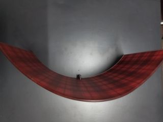 Applique da parete rossa e nera in vetro