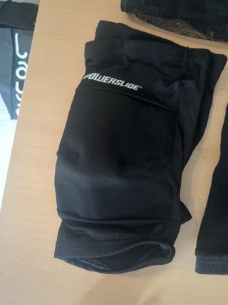Powerslide velocidad rodilleras, coderas y guantes
