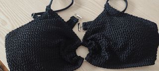 Bikini azul y negro