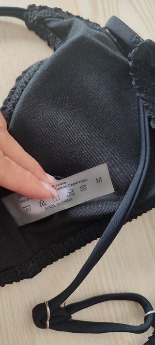 Bikini azul y negro
