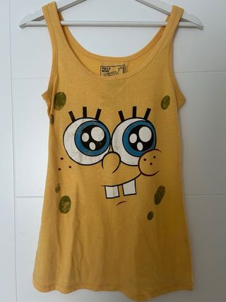 Camiseta Bob Esponja Pull & Bear Amarilla