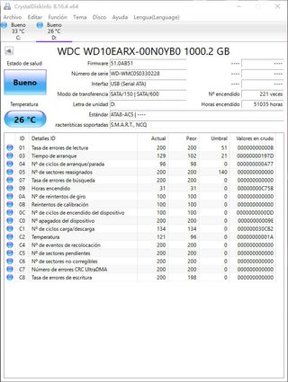 Disco Duro WDC 1TB 2.5" #330228