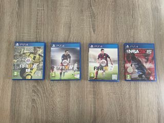 4 juegos PS4: FIFA 15, 16, 17 & NBA 2K15