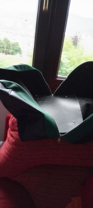 Bolso viaje negro-verde