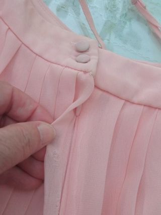 Vestido plisado rosa