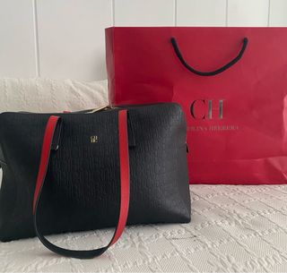 Bolso Carolina Herrera - Negro y Rojo