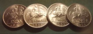 10 CÉNTIMOS 1953 SC BRILLO ORIGINAL 