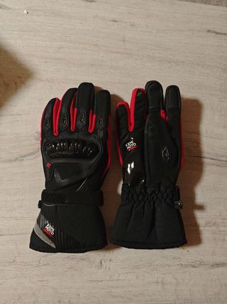 Guantes moto Kemimoto - Negro/Rojo