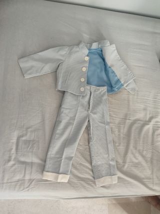 Traje Campero niño 3 años - rayado azul