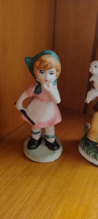 Bambini Pastori Ceramica Vintage Capodimonte - 2 P