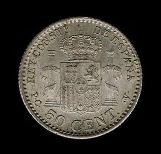50 CÉNTIMOS ALFONSO XIII 1904 (*1-0) MA SC 