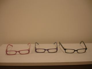 3 Monturas gafas niña - Rosa, Lila, Negra