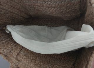 Bolso de yute beige
