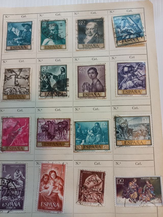 Sellos España (años 60-70): ¡lote 57 sellos¡