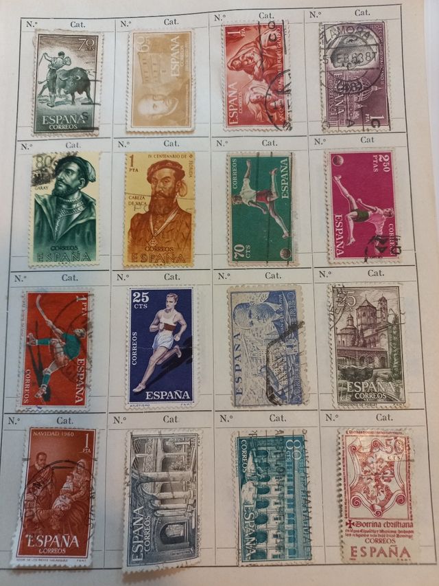 Sellos España (años 60-70): ¡lote 57 sellos¡