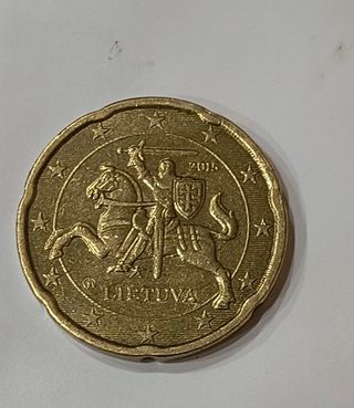 Moneda Lituania 20ct 2015